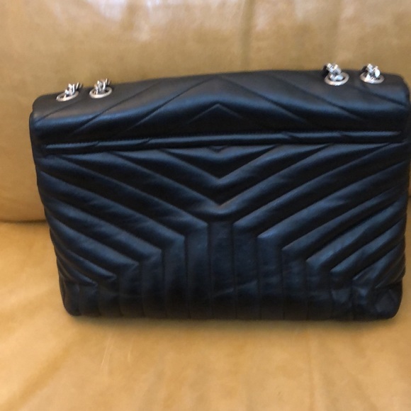 SAINT LAURENT LOULOU LARGE CHAIN BAG IN QUILTED "Y" LEATHER - Picture 13 of 14